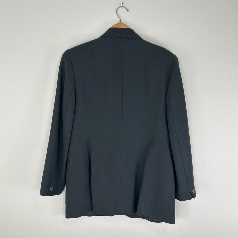 Vintage Saville Dark Green Double Breasted Wool Blended Blazer - Picture 6 of 8